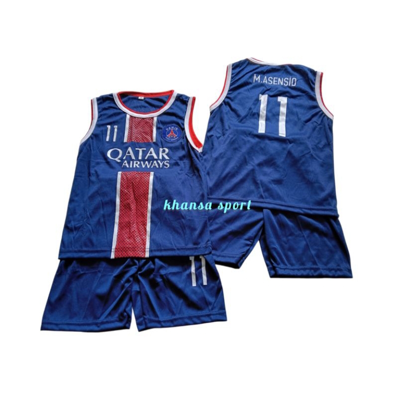 BAJU SETELAN SINGLET BOLA ANAK UMUR 1 SAMPAI 10 TAHUN