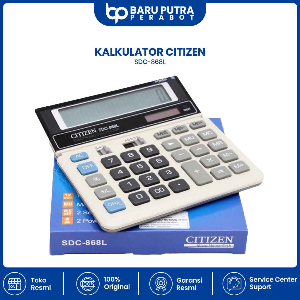 

Citizen Calculator SDC-868L - Kalkulator Desktop Meja Kantor SDC 868L citizen 868