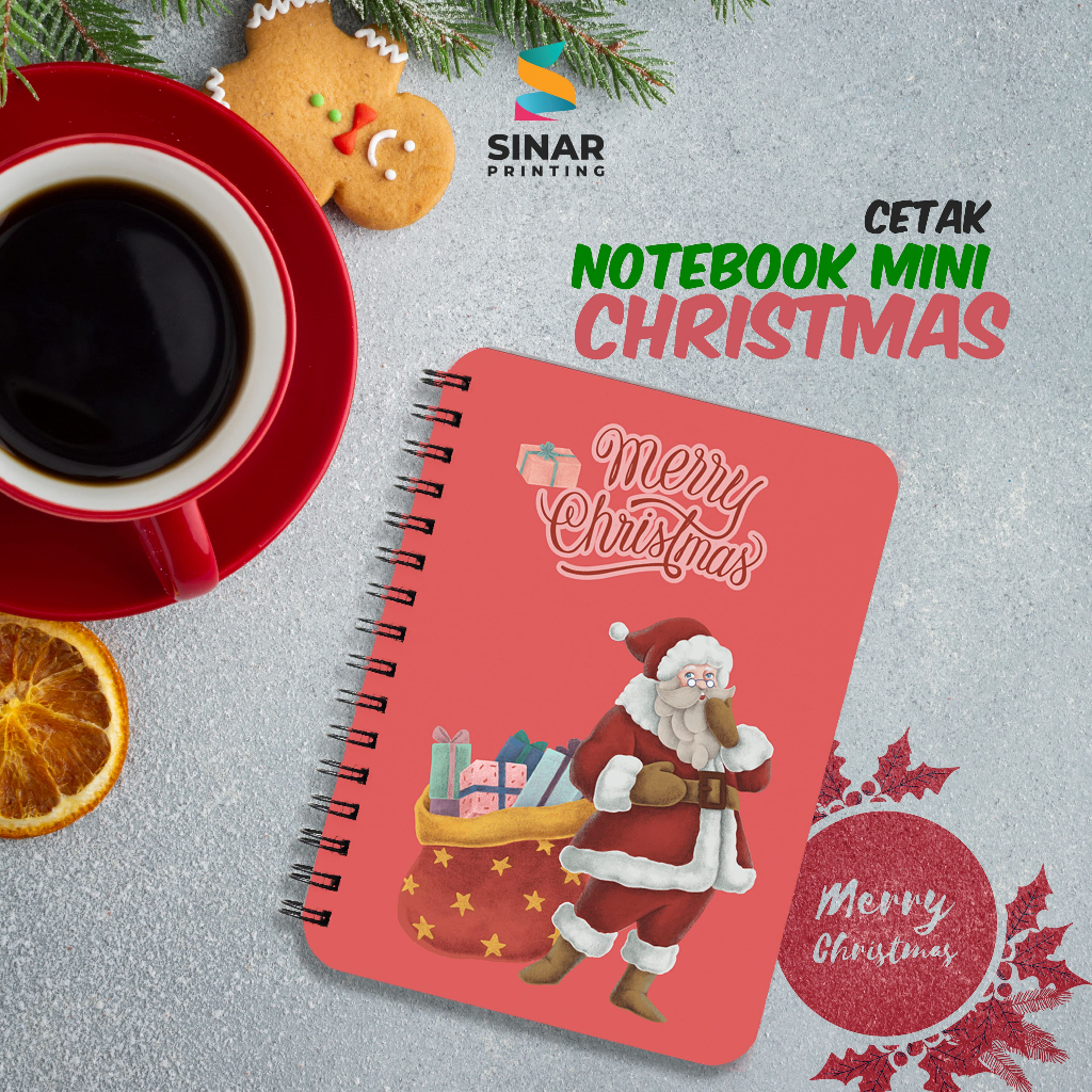 

SINAR PRINTING - NOTEBOOK MINI - CHRISTMAS - CATATAN KECIL