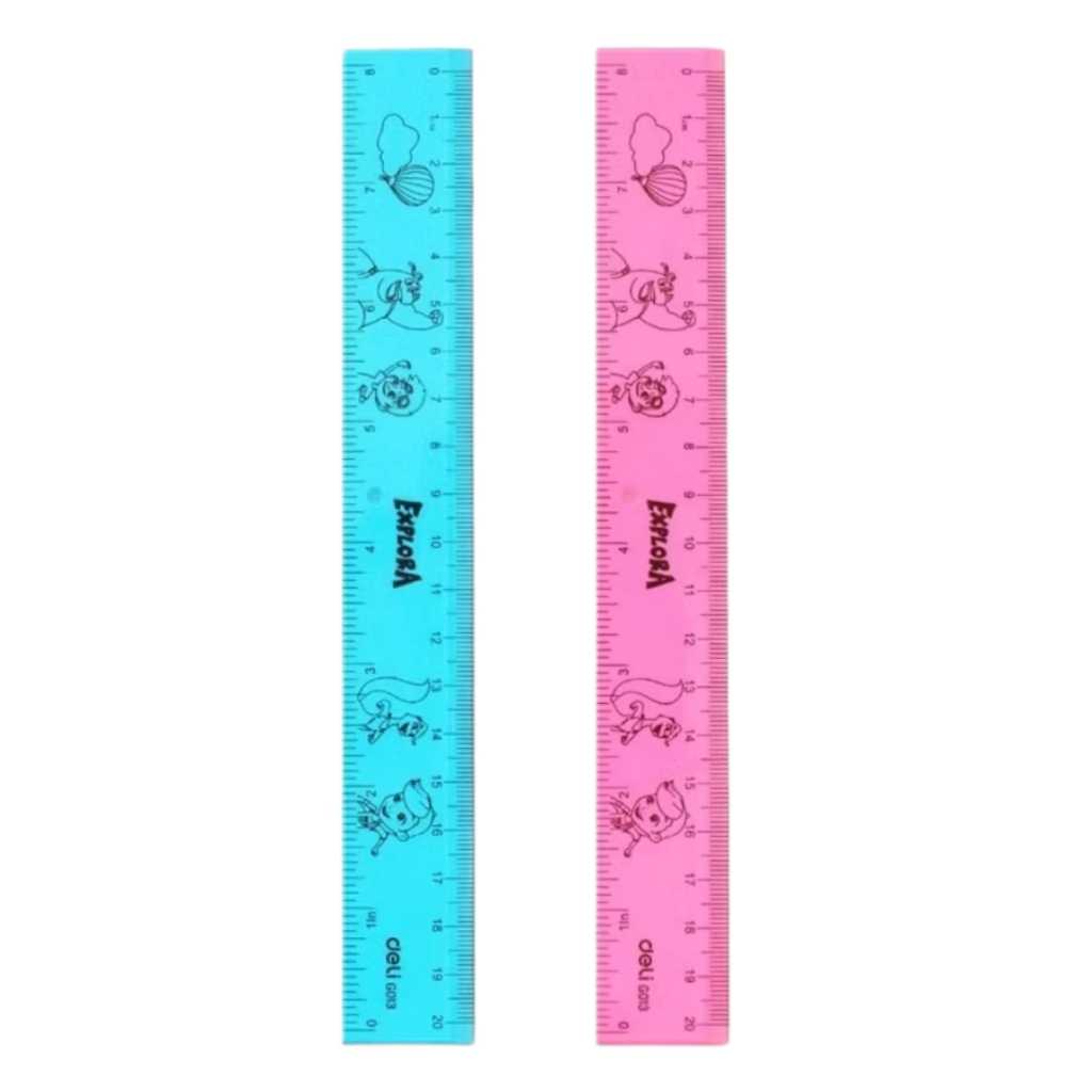 

DELI - Ruler EG01302 / EG01402 Explora / Penggaris Explora / Penggaris Anak Sekolah