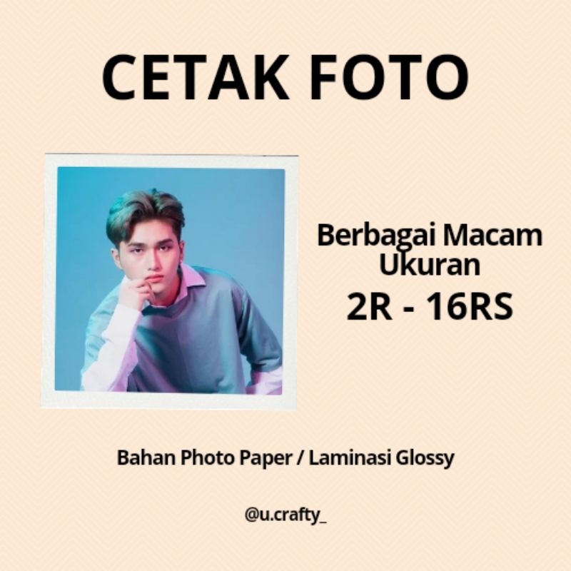 CETAK FOTO 2R - 10Rs  LAMINASI GLOSSY