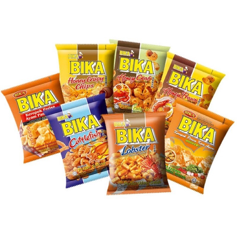 

Camilan / Makanan Ringan / Snack Import Malaysia Bika Flavoured Keropok 70 Gr Chicken Snack, Roasted Chicken, Honey Crab, Vegetable, Prawn, Seafood