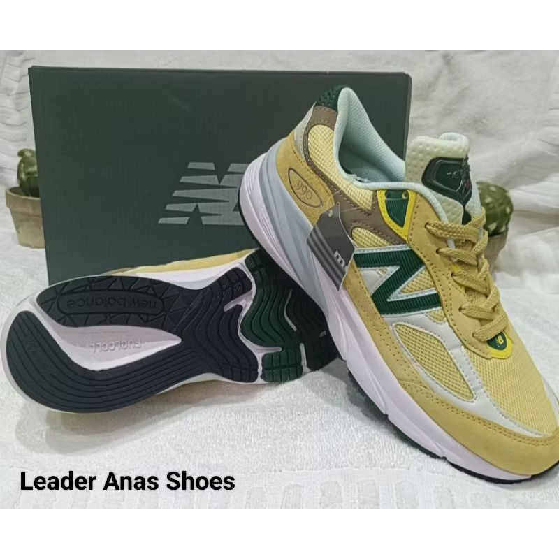 SEPATU NB 990 V6 USA YELLOW GREEN