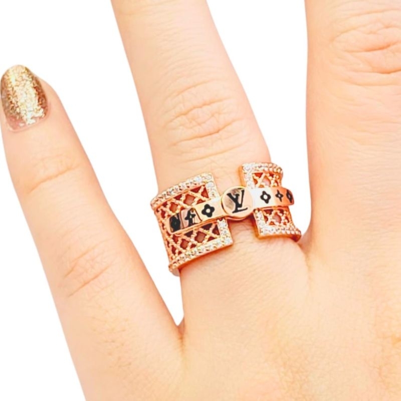 Cincin Emas Asli lv Gold 8k