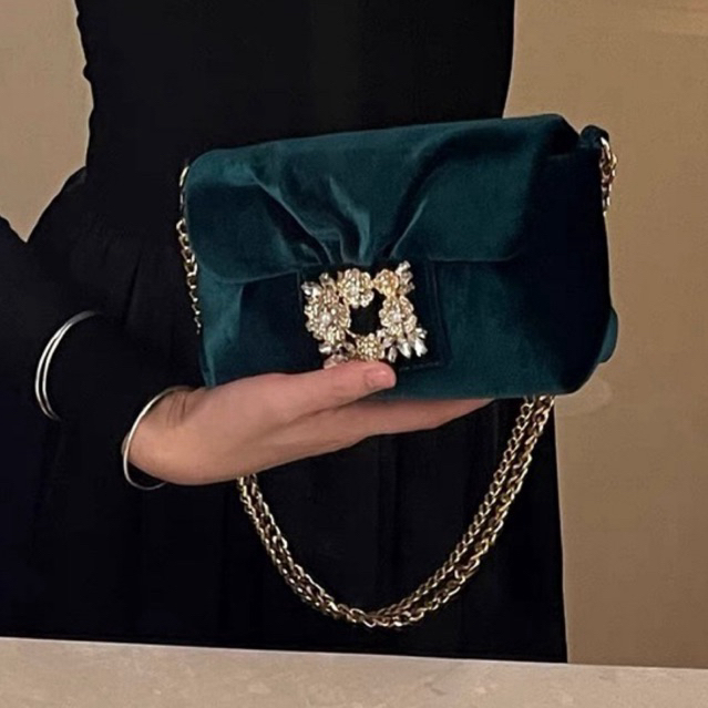 TAS PESTA WANITA | CLUTCH PESTA WANITA | TAS PESTA KRISTAL BUNGA IMPORT MEWAH KONDANGAN | CLUTCH PAR