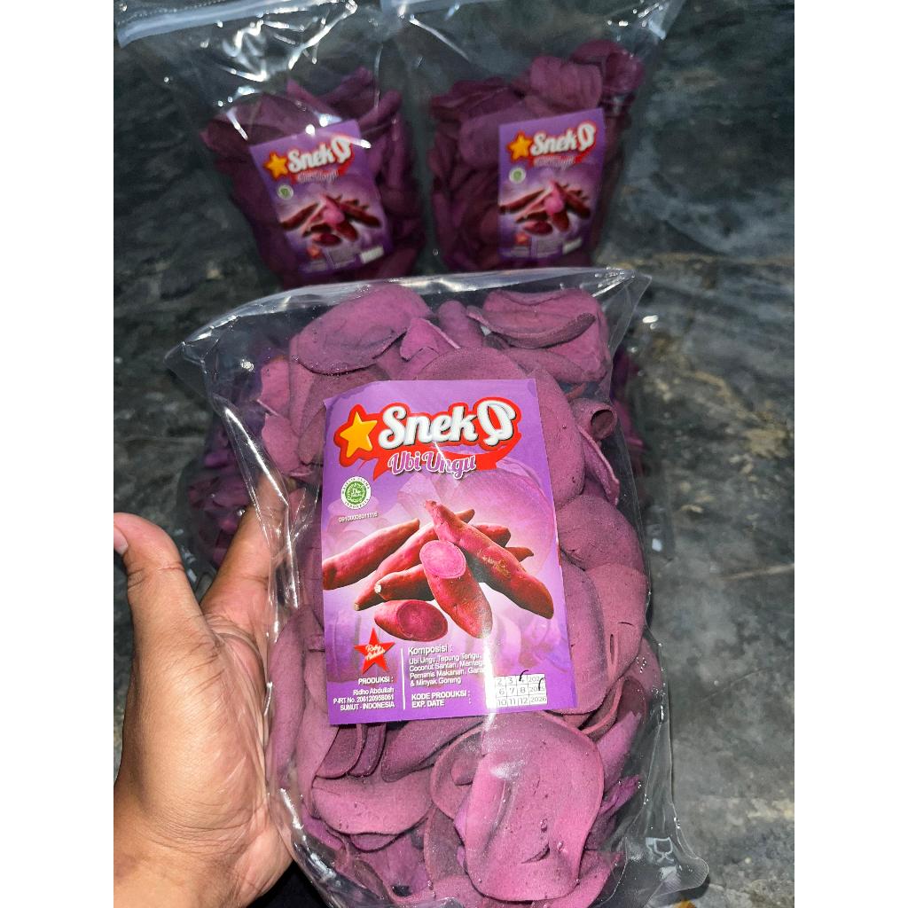

Snek Q keripik ubi ungu cemilan lezat dan sehat