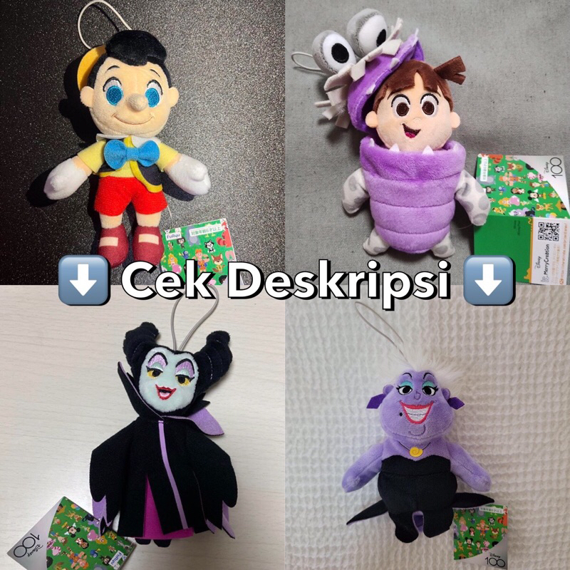 Pre Order Jepang - Boneka Gantungan Kunci Ganci Keyring Keychain Doll Disneyland Disney 100 Pinochio