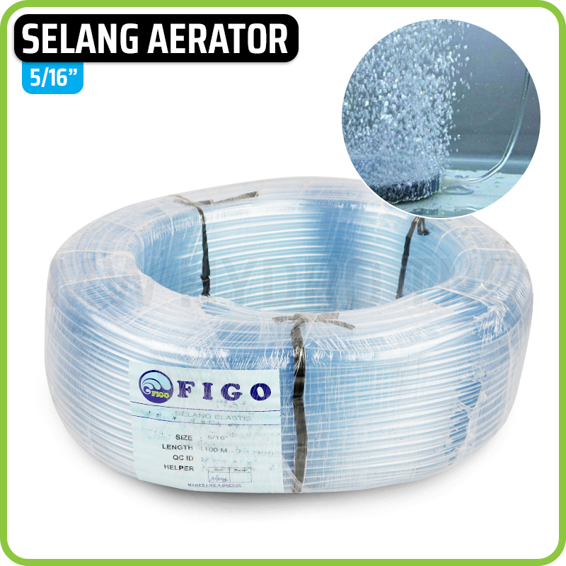 Selang Aerator Aquarium / Selang Elastis Bening 5/16", per Rol