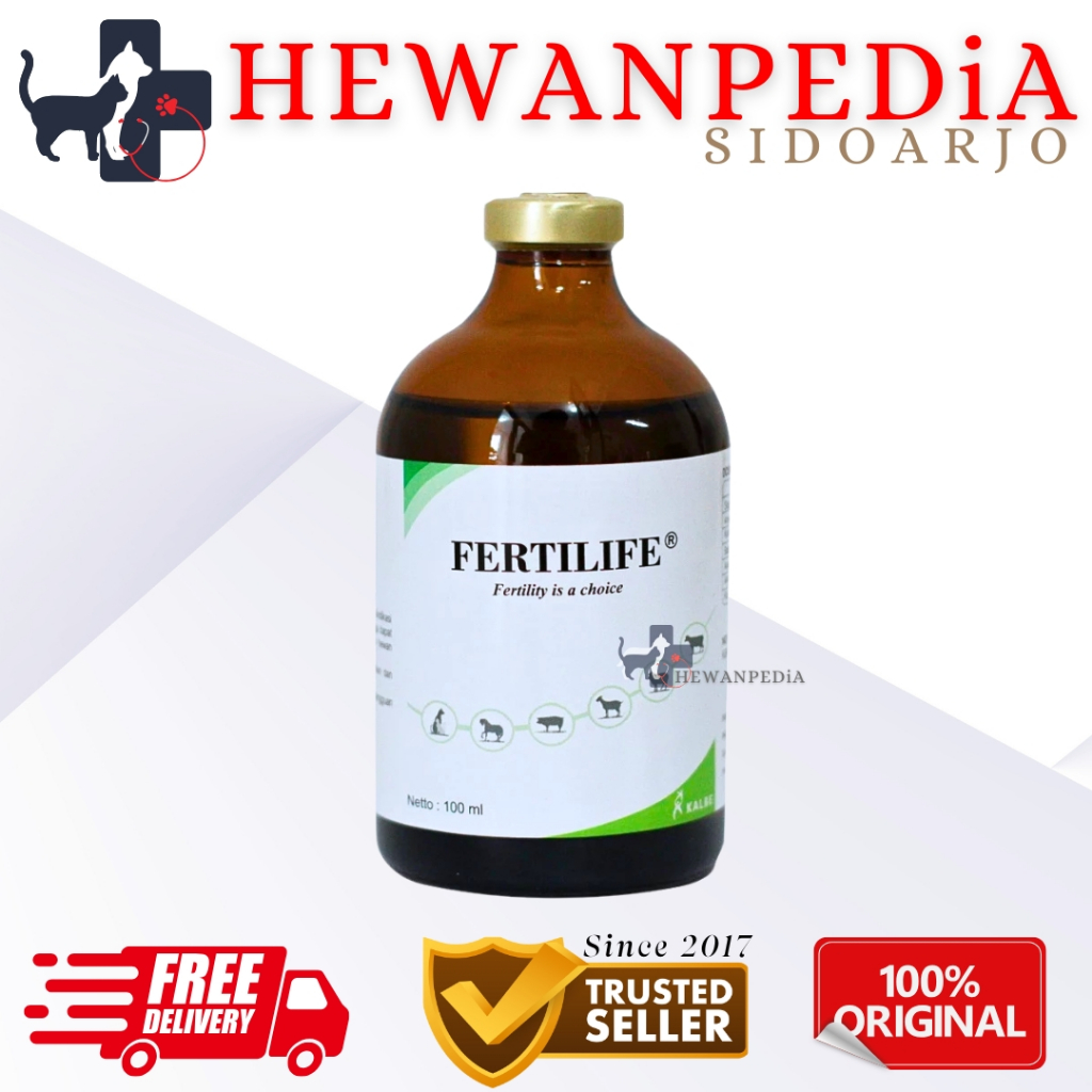 FERTILIFE 100 ml KALBE - Obat Vitamin ADE Hewan Pengganti Vitol