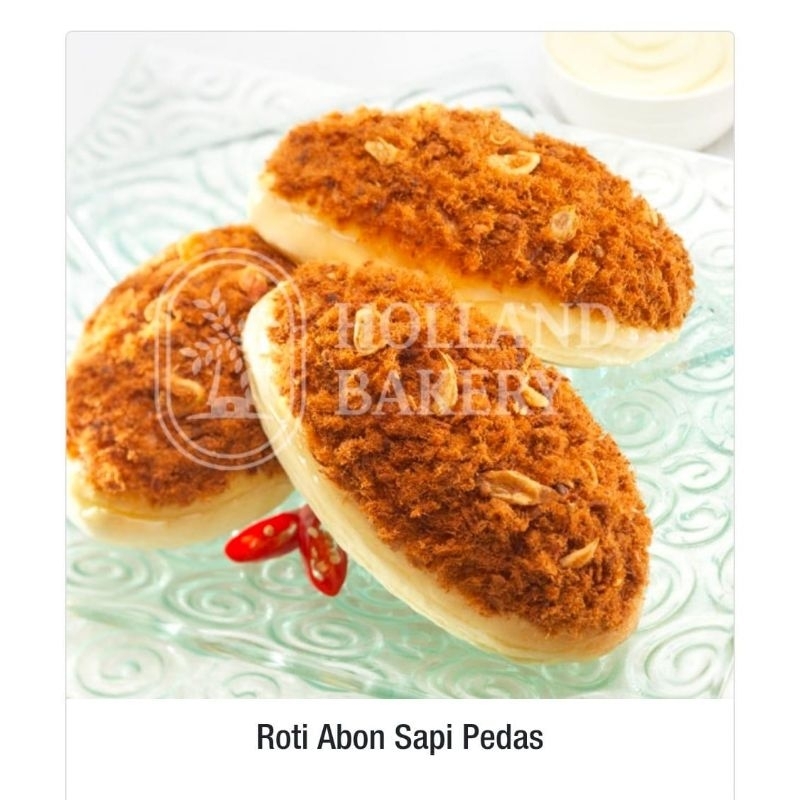 

Roti Abon Sapi Pedas Dan Manis Holland Bakery