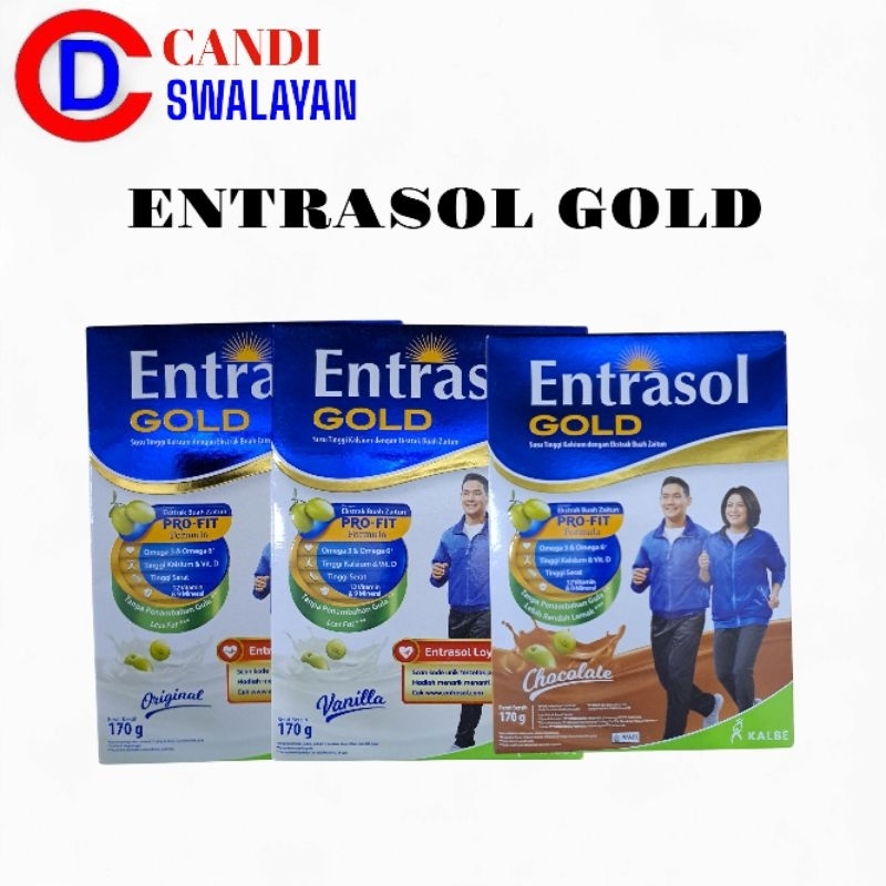 

ENTRASOL Gold Susu Bubuk 170gr Original | Vanila | Cokelat