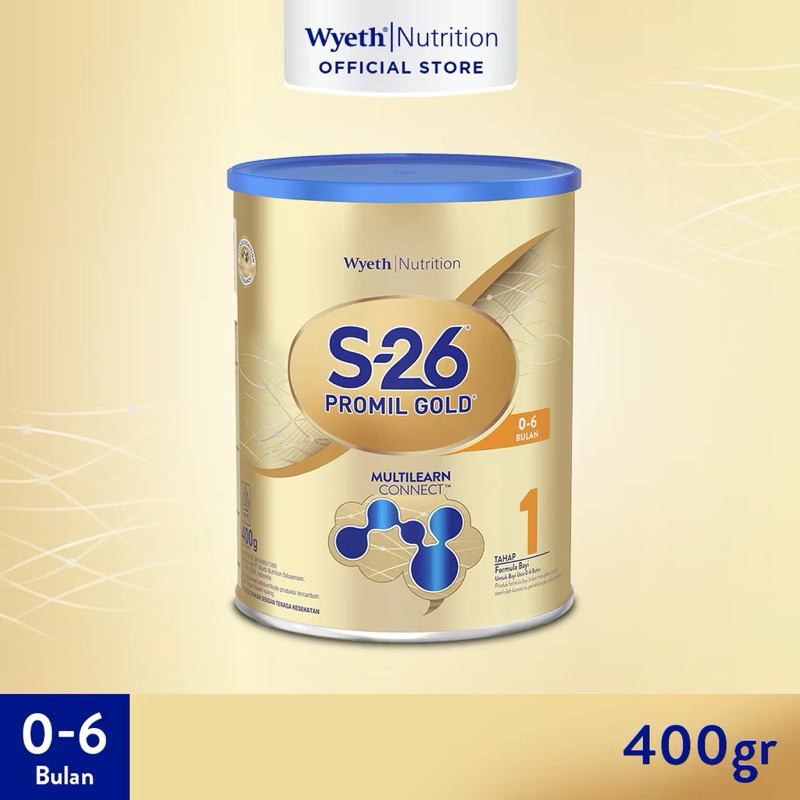

SUSU BAYI S-26 PROMIL GOLD TAHAP 1 USIA 0-6 Bulan 400 gr