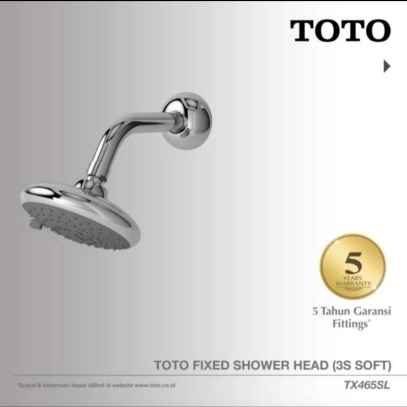 TOTO TX465SL | FIXED SHOWER WALL SHOWER HEAD SHOWER TX 465 SL