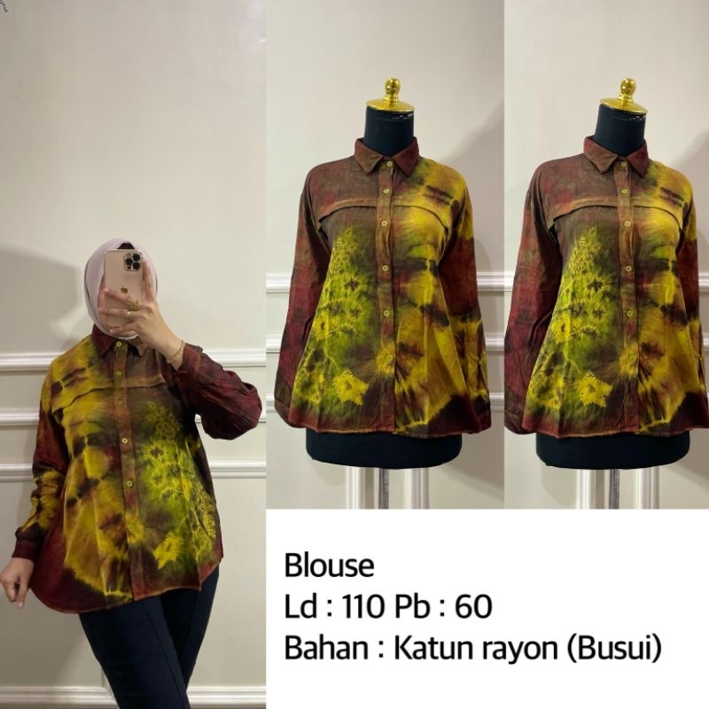 blouse sasirangan