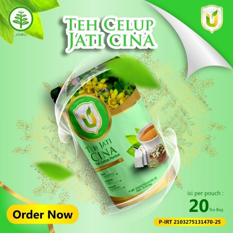 

Teh Celup Daun Jati Cina Herbal Asli Tradisional Premium Organik