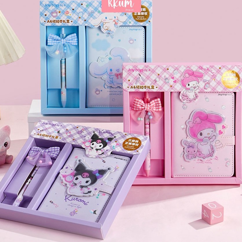 

KODE PRODUK V7DVO9676 Jurnal Set A6 Diary Sanrio Buku Tulis hadiah anak lucu Magnet Memo Kuromi Cinnamoroll Melody