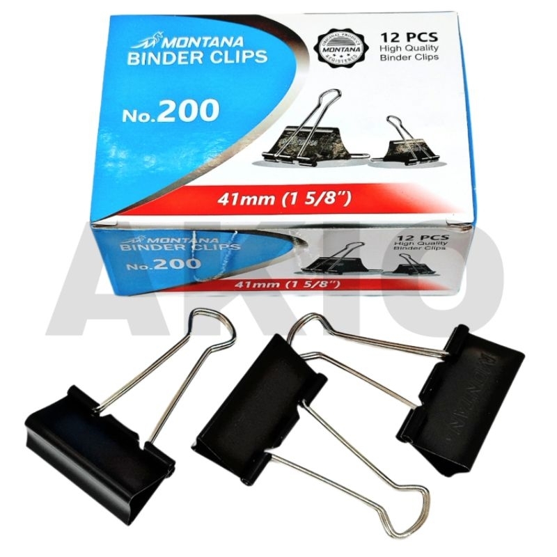 

Binder Clip Klip Penjepit Kertas MONTANA MT-BC 200 Lb 4,1 cm