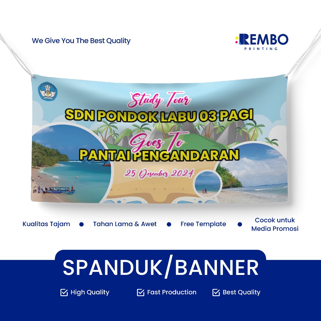 CETAK SPANDUK / BANNER OUTING / BANNER STUDY TOUR / BANNER FAMILY GATHERING / SPANDUK MURAH