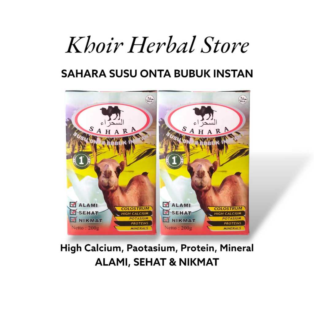 

Susu Onta Sahara || Susu Meremajakan Kulit, Mengatasi Nyeri Sendi 2 Box isi 400gr