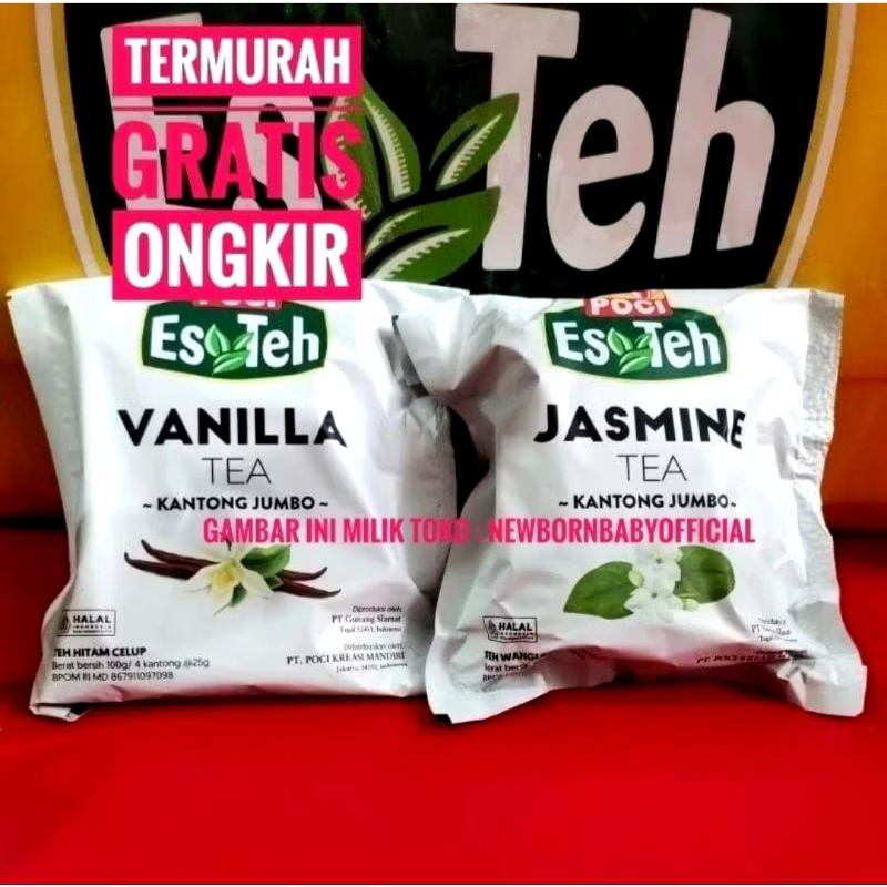 

teh jasmine & vanila kantong jumbo 10 pack