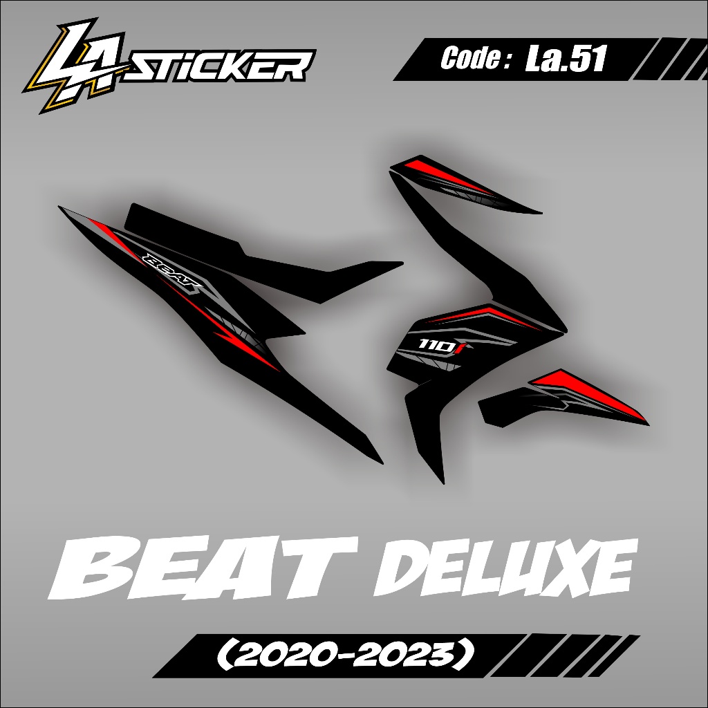 Striping Sticker Deluxe Beat Street2020 2021 2022 2023Sticker Variasi Sepeda Motor Honda Simple LA-5