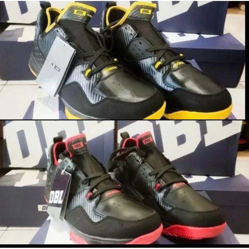 Ardiles x DBL Basketball Shoes Pride 2 - BlackRed - Yellow Red 100% ORI-sie 46-47