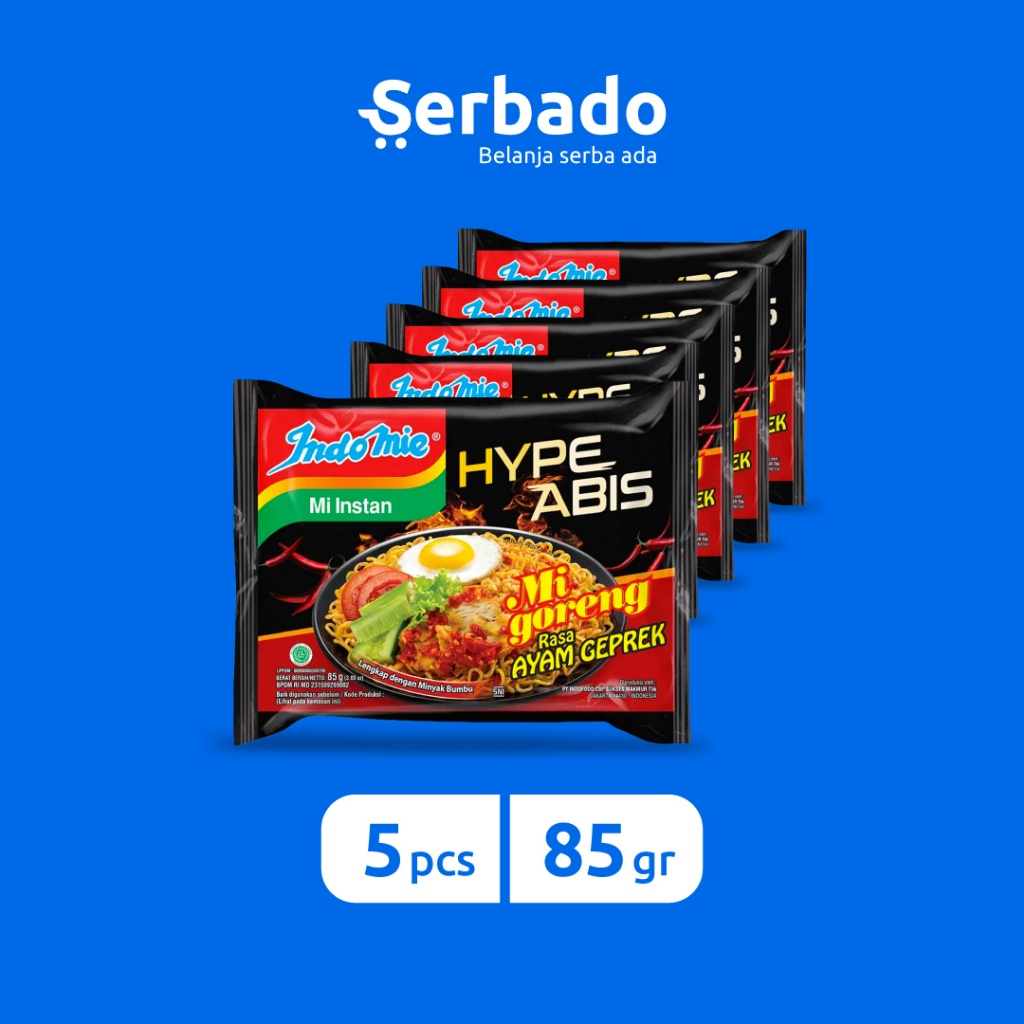 

Indomie Goreng Ayam Geprek HypeAbis 85gr (Isi 5 pcs)