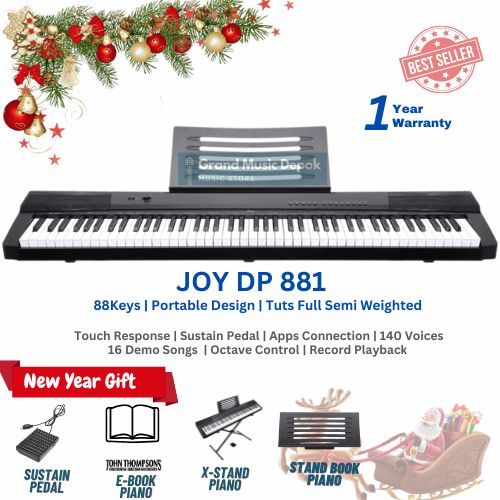 [Piano dibawah 3 jt TERBAIK] Digital Piano DP 881 Joy DP881 7 Oktaf (Termurah dan Terbaik Pemula)