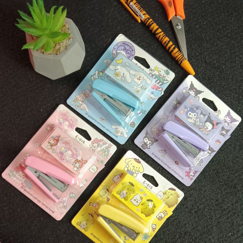 

[IG38] | stapler cut set FREE ISI | stapler mini | stapler kertas karakter sanrio |stapler mini karakter anak