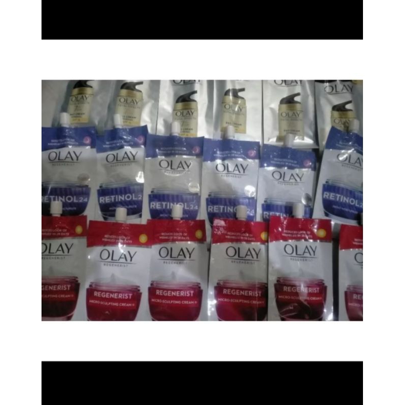 Olay moisturizer malam / olay krim pagi / olah pelembab wajah 7 gram / olay sachet