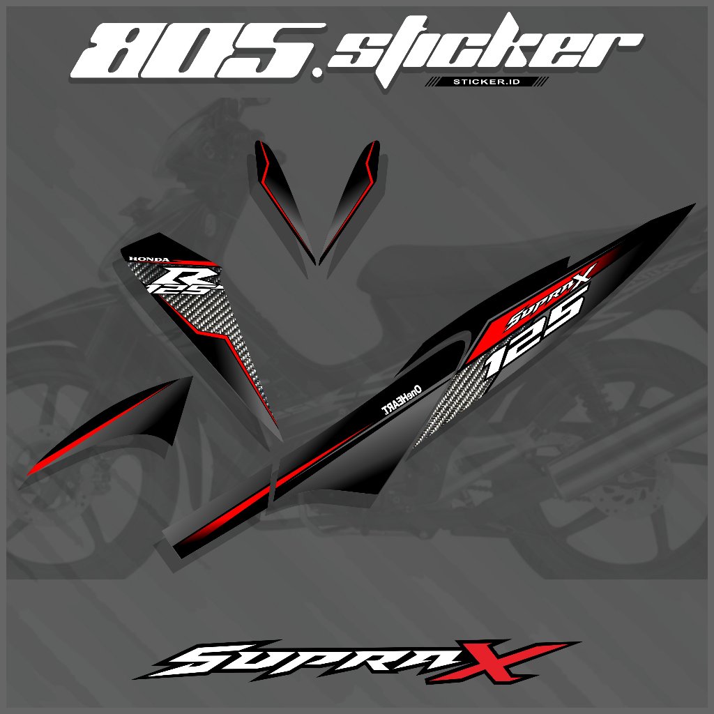 STRIPING STIKER SUPRA X 125/STIKER SUPRA X 125/STRIPING VARIASI SUPRA X 125 LAMA