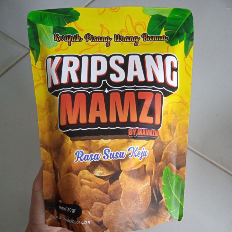 

[READY BJM] Kripsang Mamzi Rasa susu keju | keripik pisang mamazio