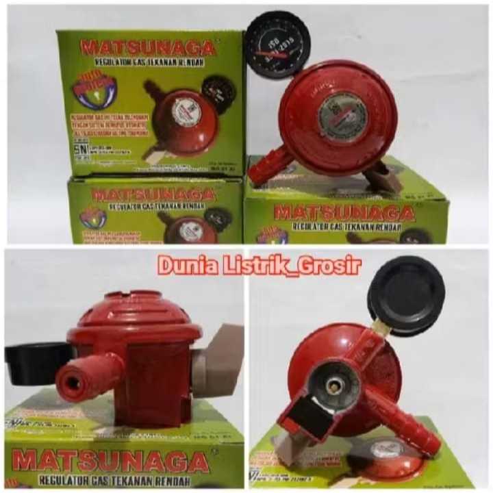 Regulator Kompor Gas LPG Personalux+Meter SNI Tekanan Rendah Regulator Plus Meter Regulator Meter Re