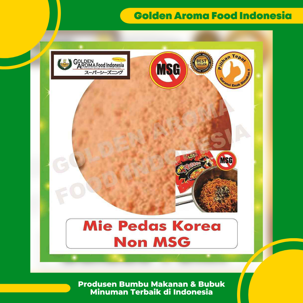 

Bumbu Tabur Rasa Mie Goreng Pedas Korea Non MSG 1 kg, Jual Bubuk Tabur Korean Spicy Noodle Murah