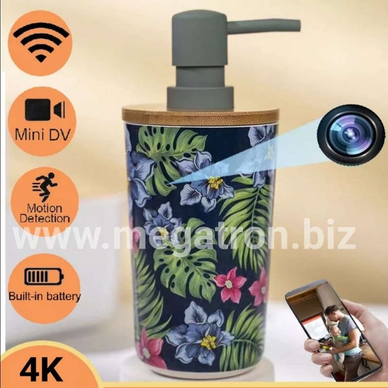 Wifi Spy Camera model Tenpat sabun - Kamera tersembunyi bisa pantau live lewat HP - resolusi 4K