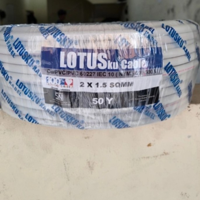 Kabel LOTUS NYM 2x1.5 @50 Yard SNI