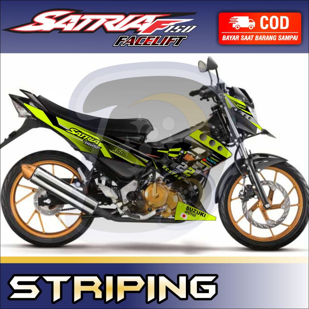 Striping Lis Satria Fu Facelift 2014 Stiker Variasi Fu Facelift Striping Fu Facelift Racing