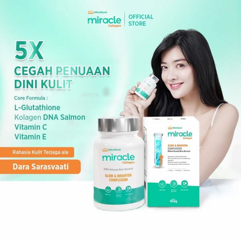Miracle Collagen Drink Mengatasi Kulit Kusam Jerawat Dan Beruntusan HALAL BPOM