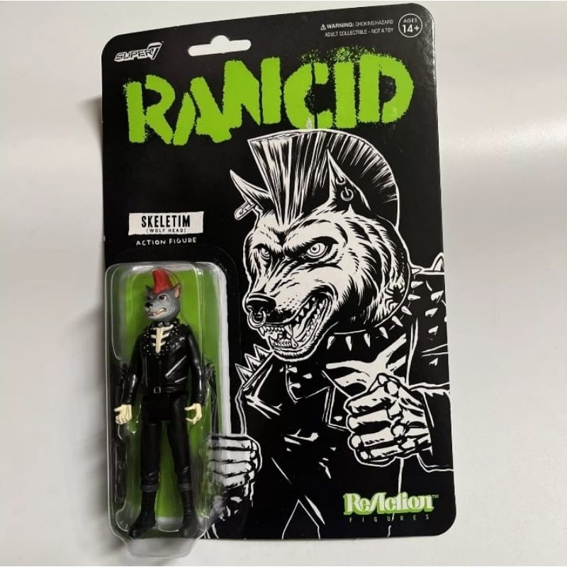 RANCID FIGURE SKELETIM SUPER7 RARE