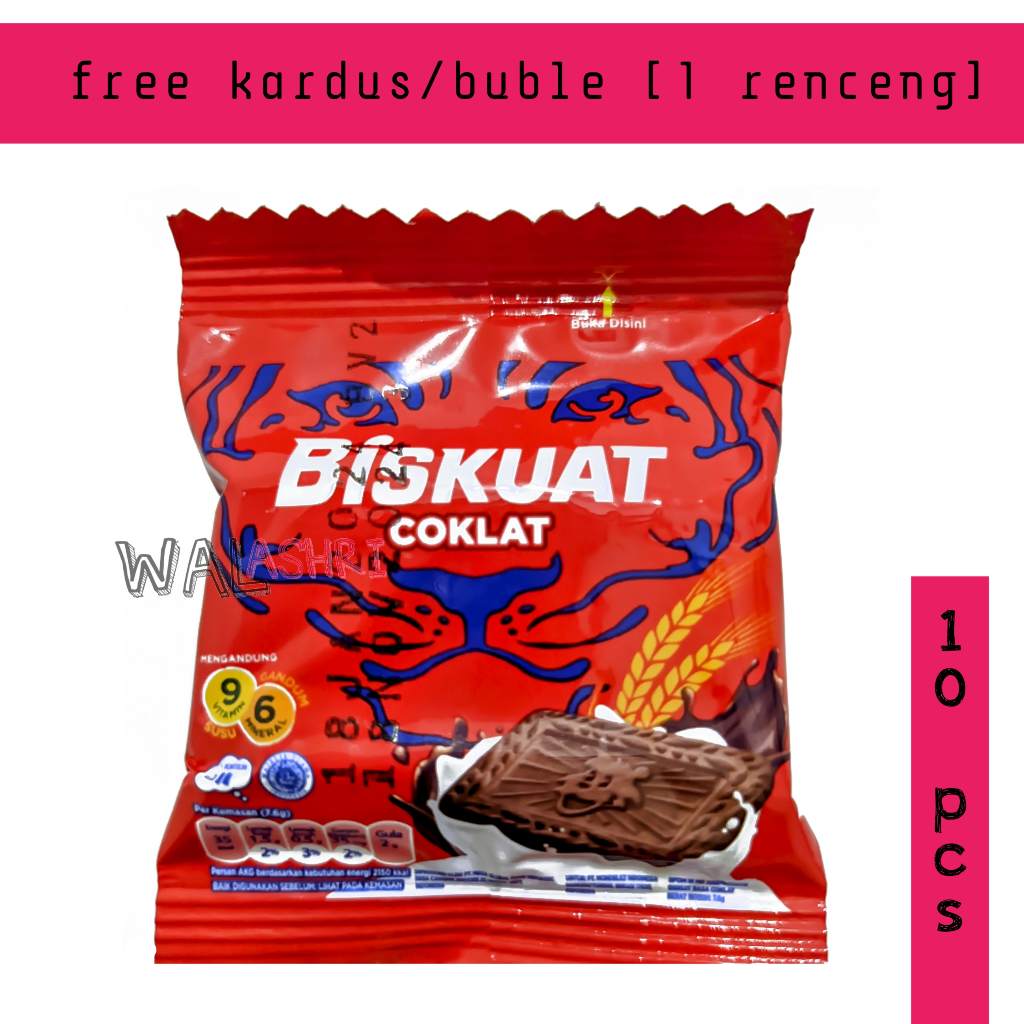 

Biskuat biskuit coklat original renceng 10 gr