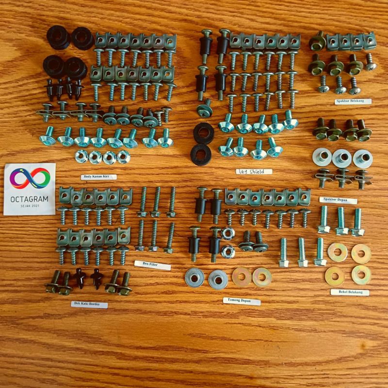 baut body Yamaha x ride lengkap / baut fullsett Yamaha X-Ride terlengkap