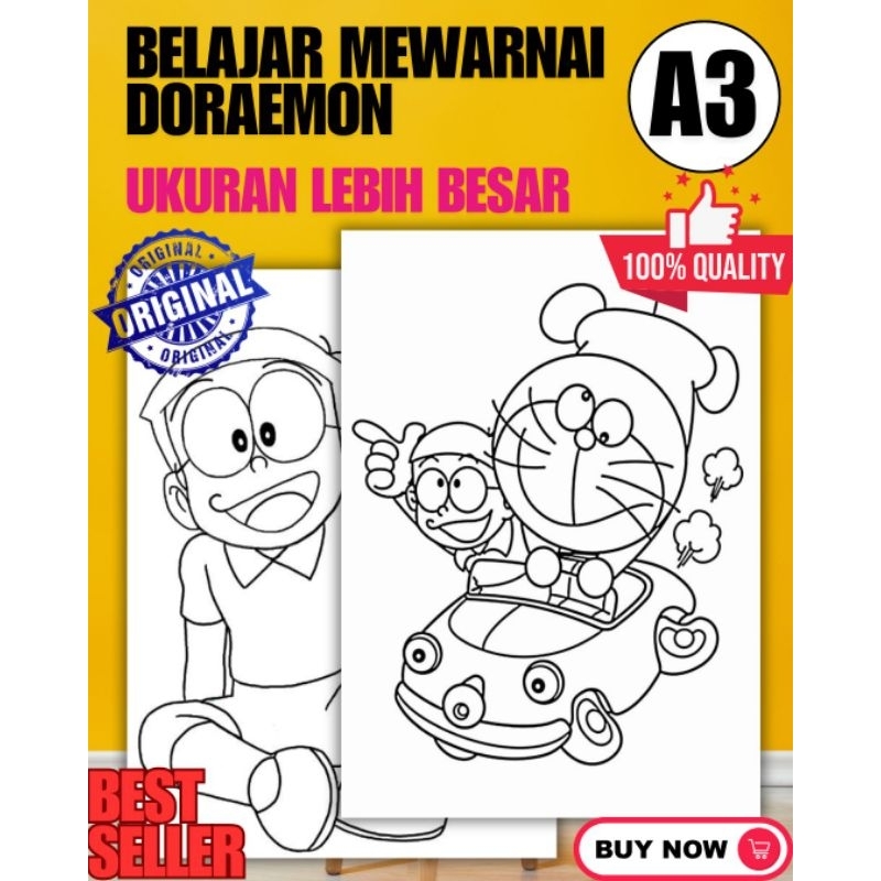 

POSTER MEWARNAI DORAEMON A3 BEST SELLER