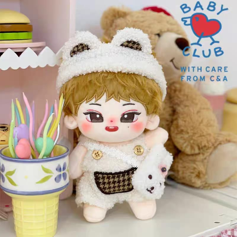 Bingkai Pakaian Boneka Katun Kim Sun Woo SUNOO 20Cm, Hadiah Boneka Asli Mewah Kombinasi ENHYPEN