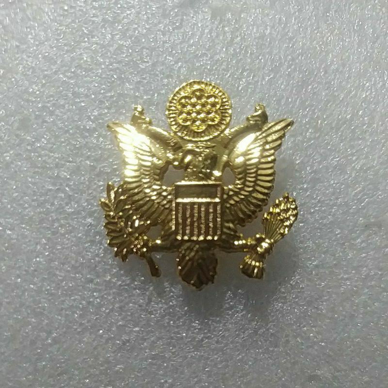 WW2 USAF OFFICER CAP BADGE ukuran kecil