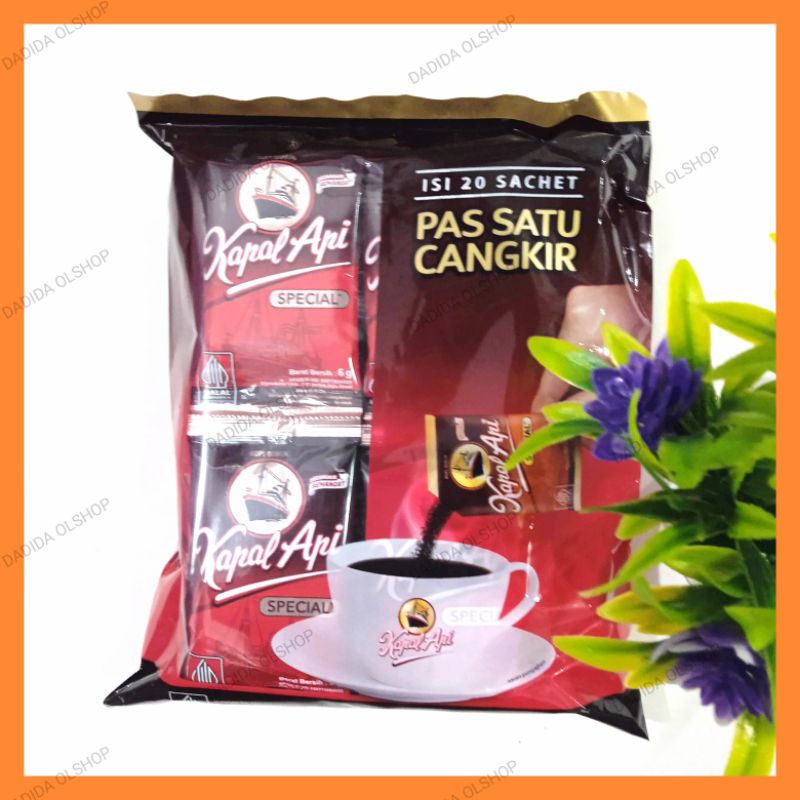 

Kapal api special 120 g isi 20 sachet @ 6 g