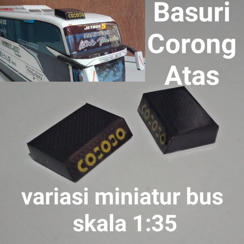 Basuri corong atas telolet variasi miniatur bus