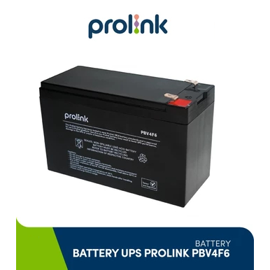 PROLINK Baterai aki UPS PBV4FB FIDA 1274 12V 8,2Ah VRLA - Hitam Baterai Ups Prolink Battery Ups ORI 