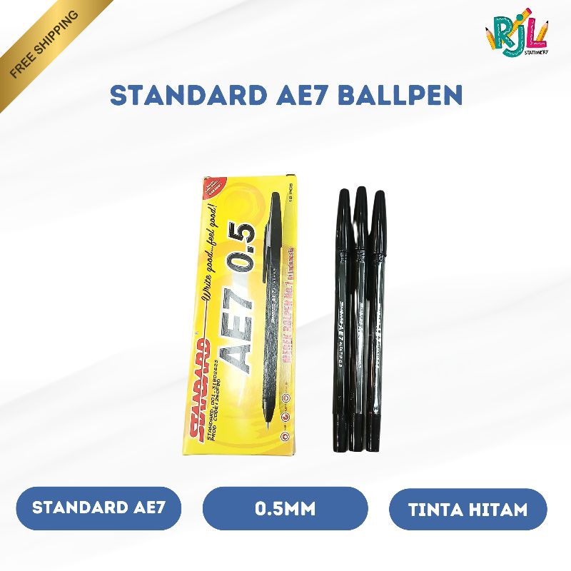 

Standard AE7 Ball Pen | 0.5mm | 1 Pack (12)