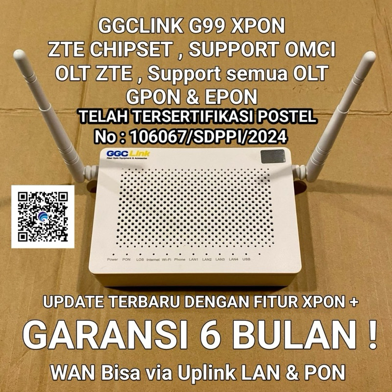 ONT XPON GGCLink G99 XPON New Baru EPON GPON ONU Bukan ZTE F663NV3A