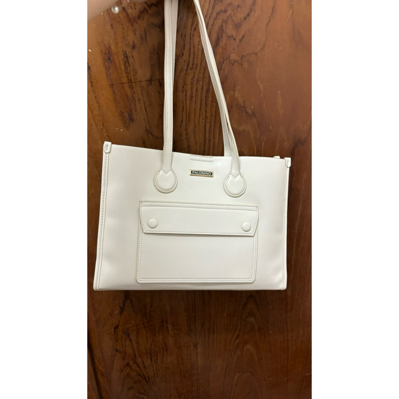 tas palomino tote bag light cream putih gading